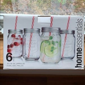 Mason Jar style drinking glasses